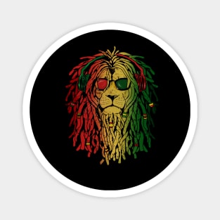 Rasta lion, African Style, Rastafarian, Jamaica Magnet